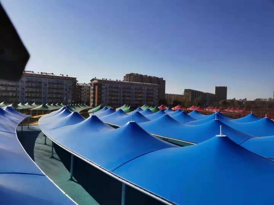 黑龍江鐵力集市大棚膜結構工程