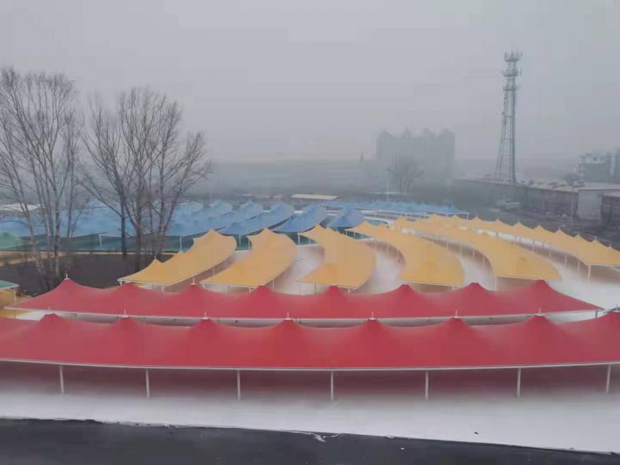 黑龍江鐵力集市大棚膜結構工程