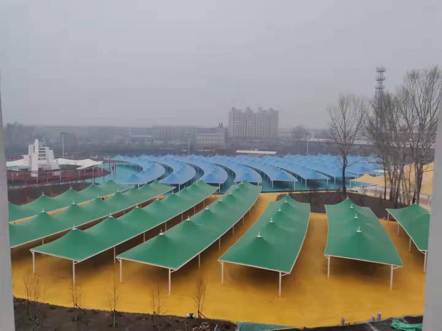 黑龍江鐵力集市大棚膜結構工程