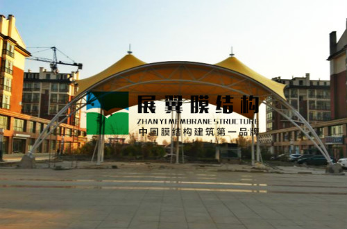 黑龍江鐵力景觀膜結構舞臺工程完工