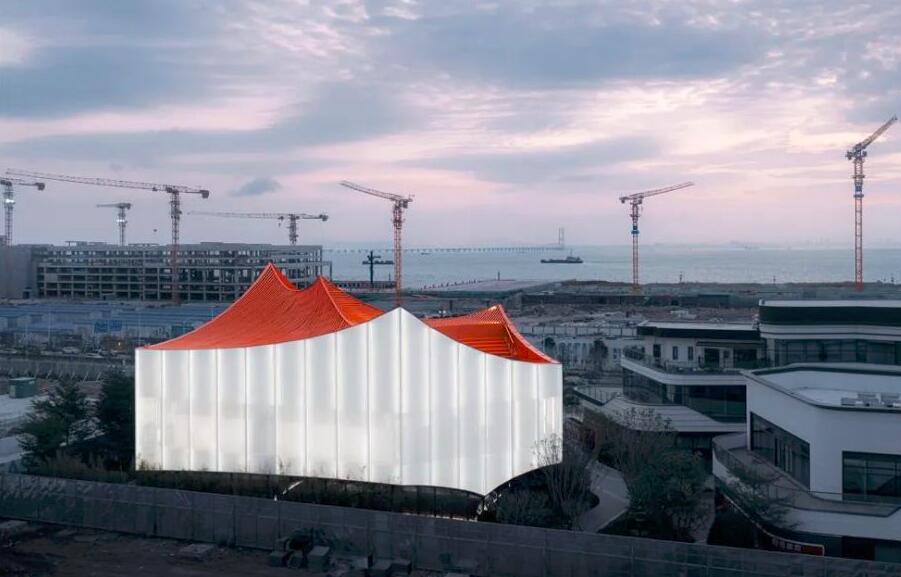 PTFE膜結(jié)構(gòu)外立面，大灣區(qū)中心展覽館